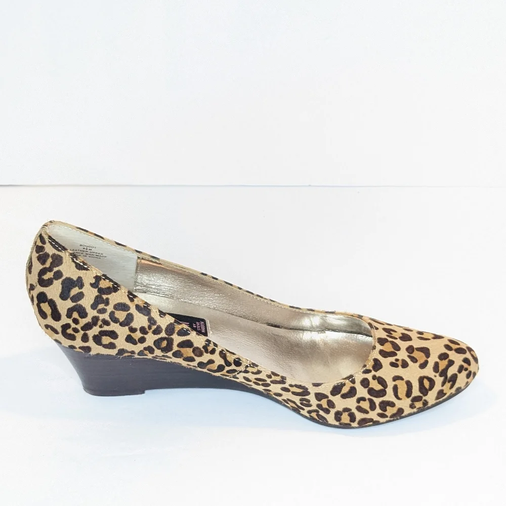 Steve by Steve Madden calf hair wedges